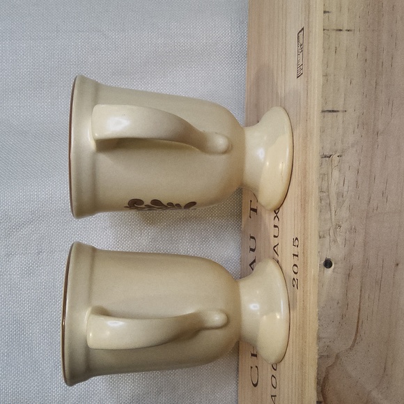 Village by Pfaltzgraff Stoneware Pedestal Mugs set of 2 - Picture 2 of 4